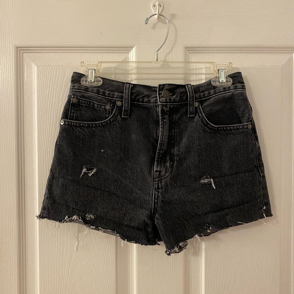Madewell Black Denim Shorts